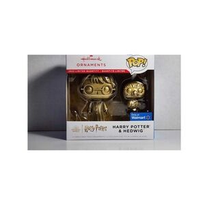 Hallmark Funko Pop! Harry Potter & Hedwig Christmas Ornament 2022 Gold Limited